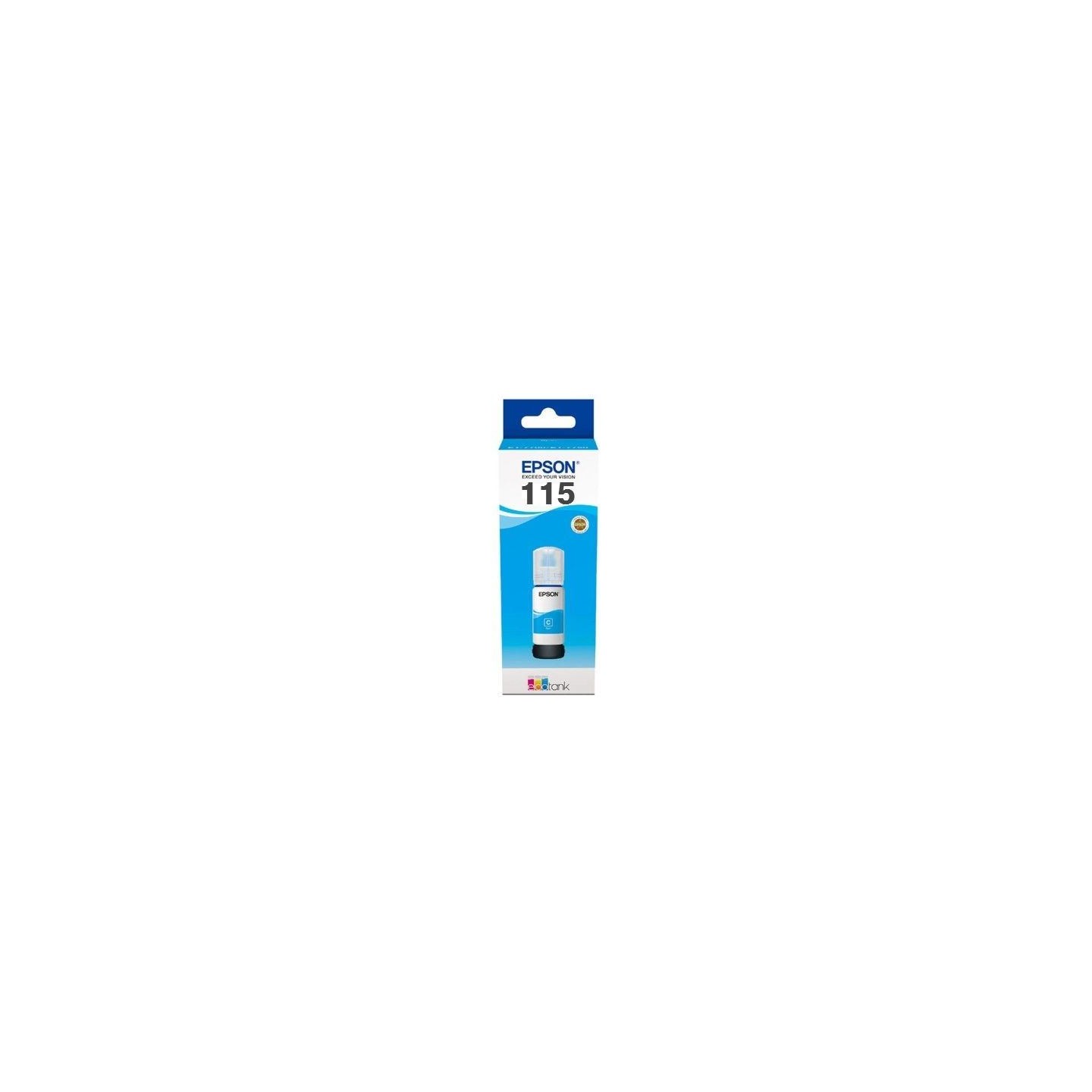 Epson 1LB 115 EcoTank Cyan ink bottle