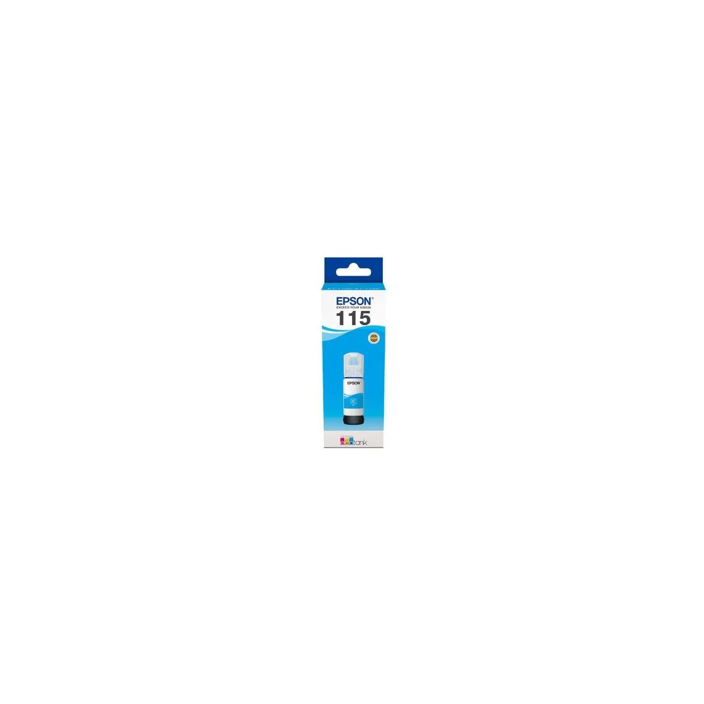 Epson 1LB 115 EcoTank Cyan ink bottle