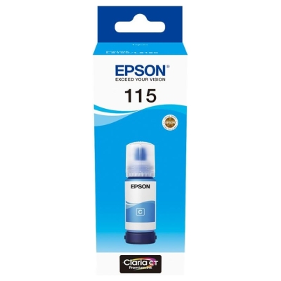 Epson 1LB 115 EcoTank Cyan ink bottle