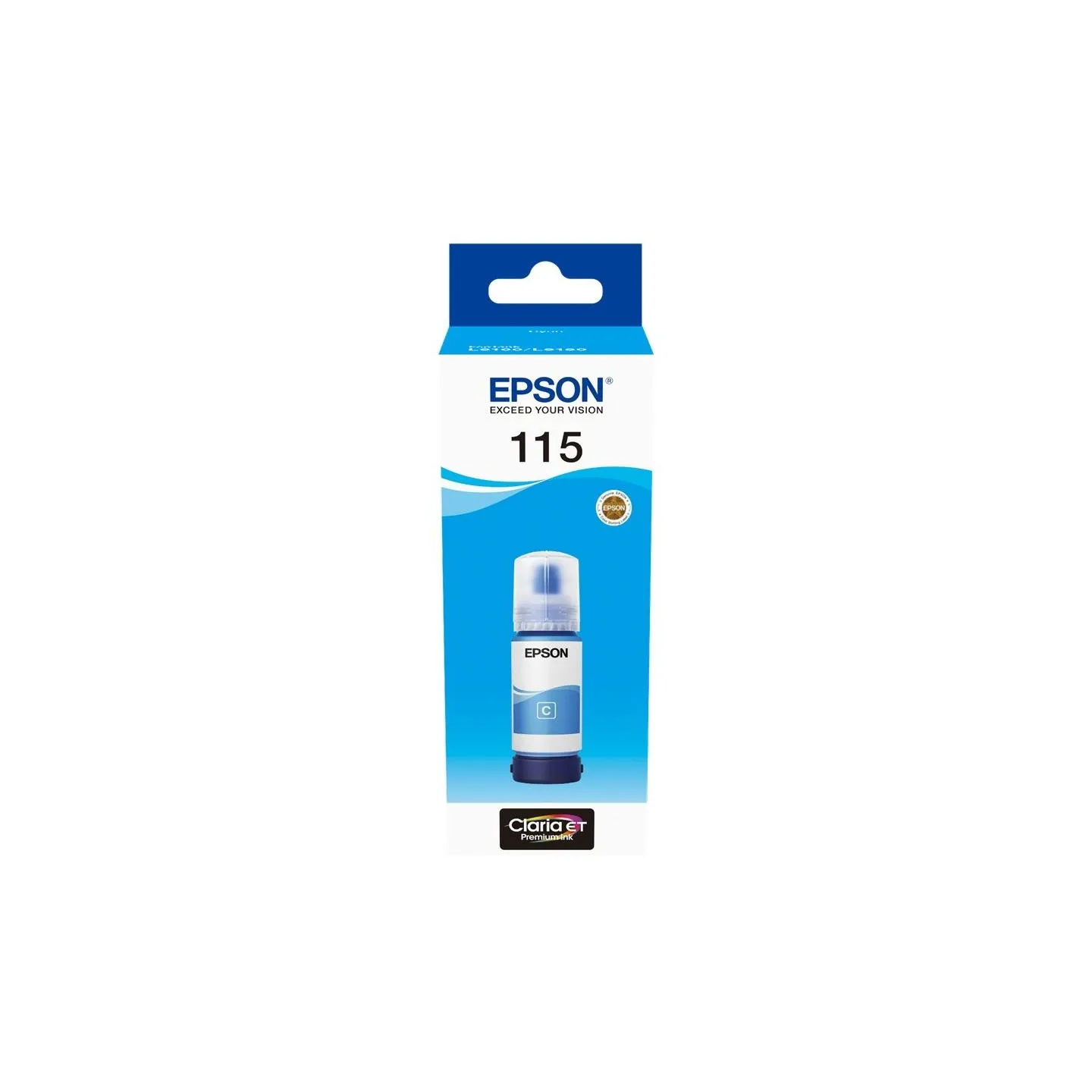 Epson 1LB 115 EcoTank Cyan ink bottle