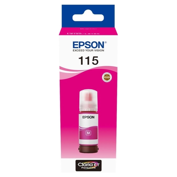 Epson 1LB 115 EcoTank Magenta ink bottle