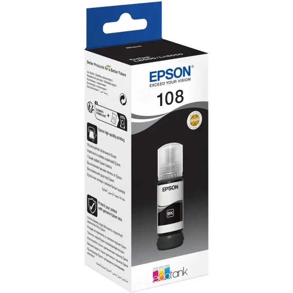 Epson 1LB 108 EcoTank Black Ink Bottle
