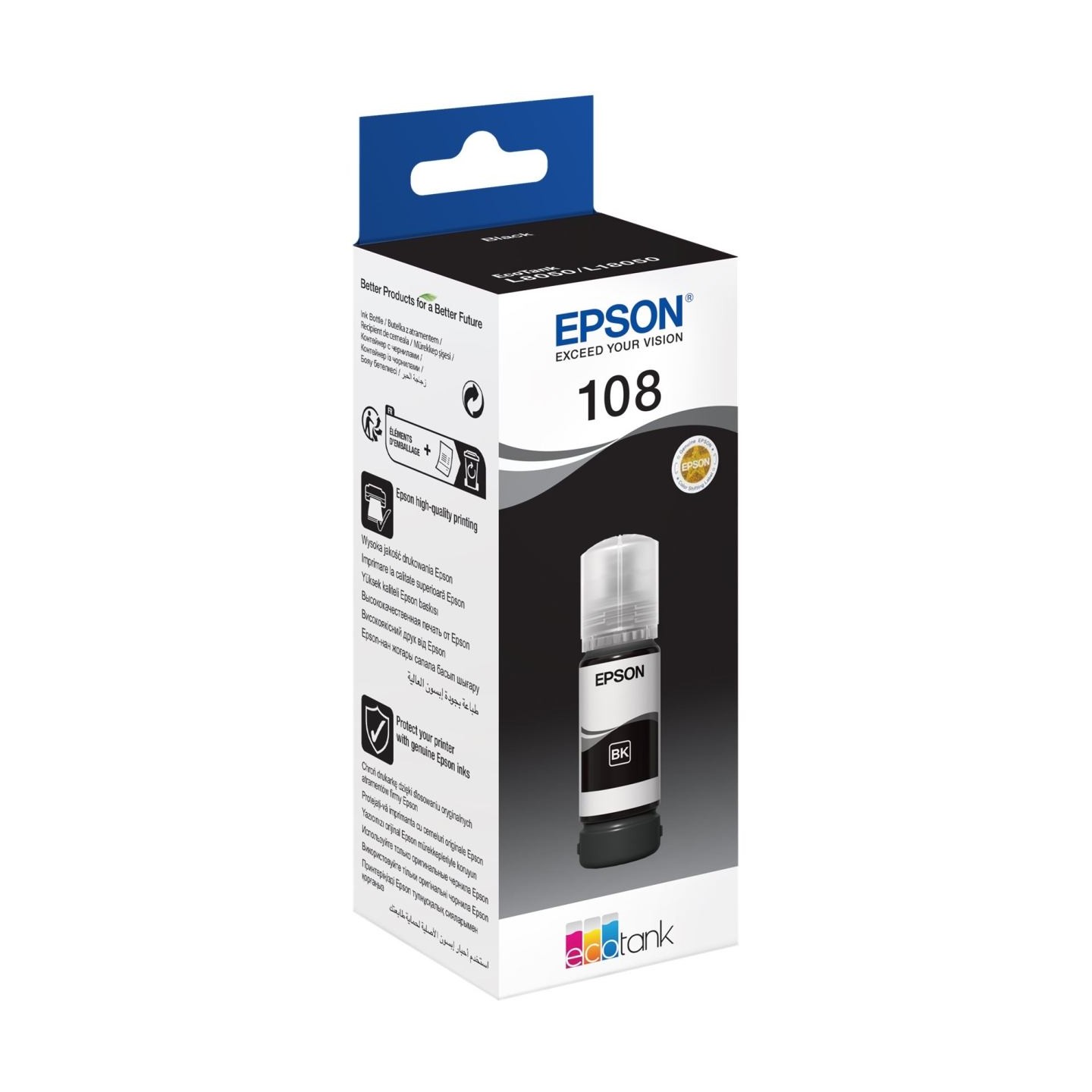 Epson 1LB 108 EcoTank Black Ink Bottle