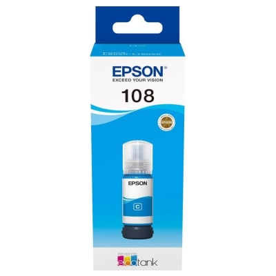 Epson 1LB 108 EcoTank Cyan Ink Bottle