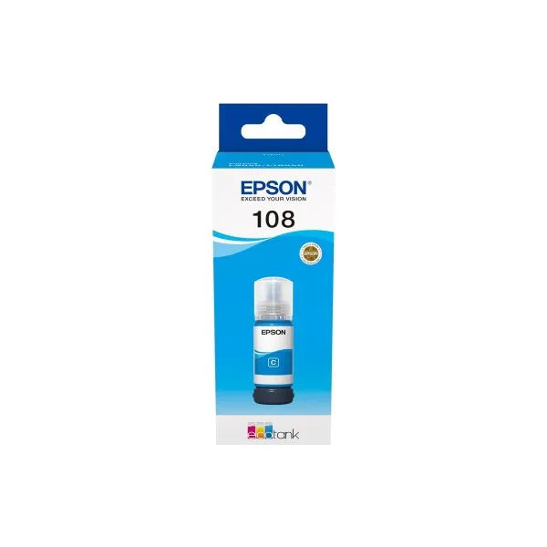 Epson 1LB 108 EcoTank Cyan Ink Bottle