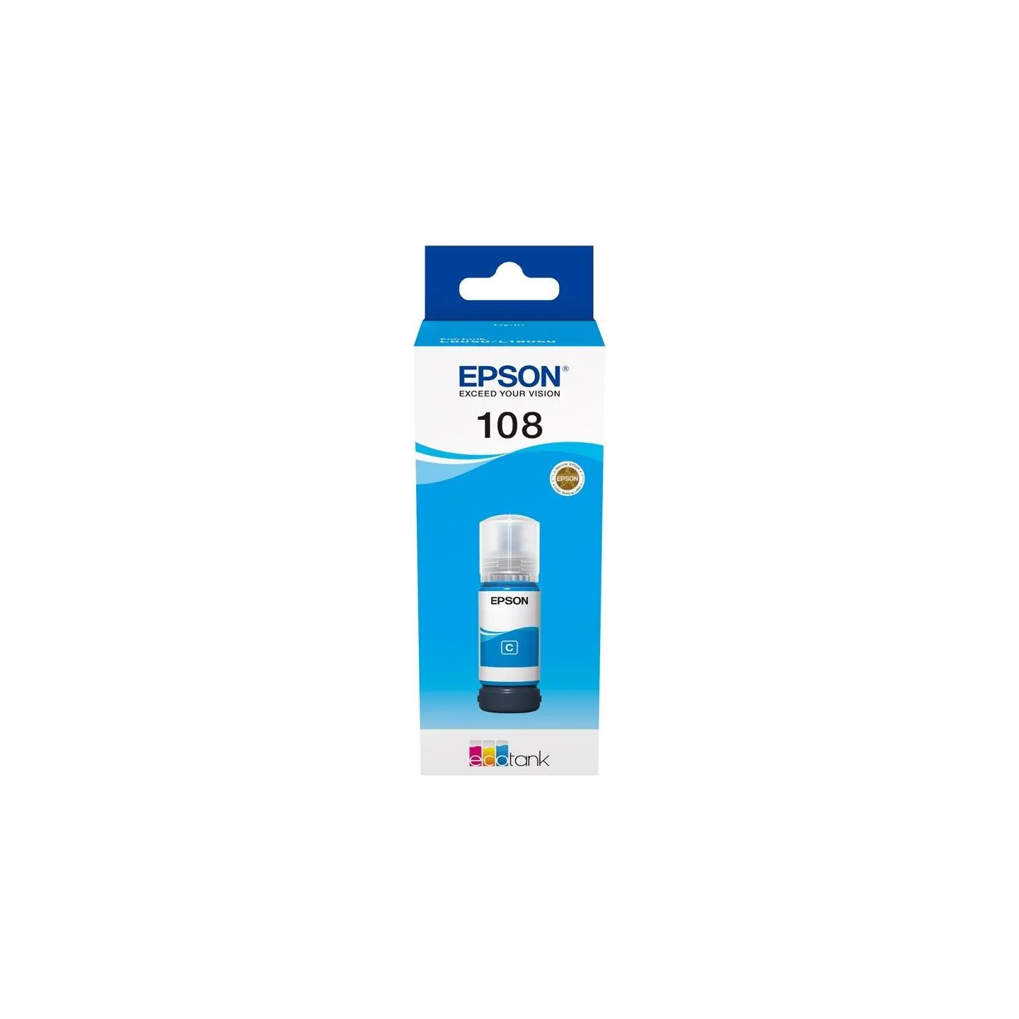 Epson 1LB 108 EcoTank Cyan Ink Bottle