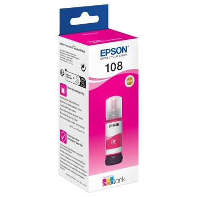 Epson 1LB 108 EcoTank Magenta Ink Bottle