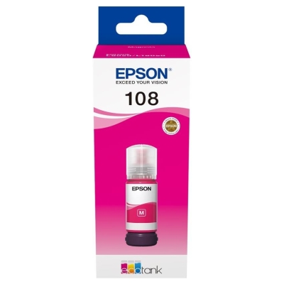 Epson 1LB 108 EcoTank Magenta Ink Bottle