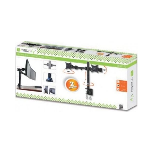 Techly 301740 Double twin desk arm