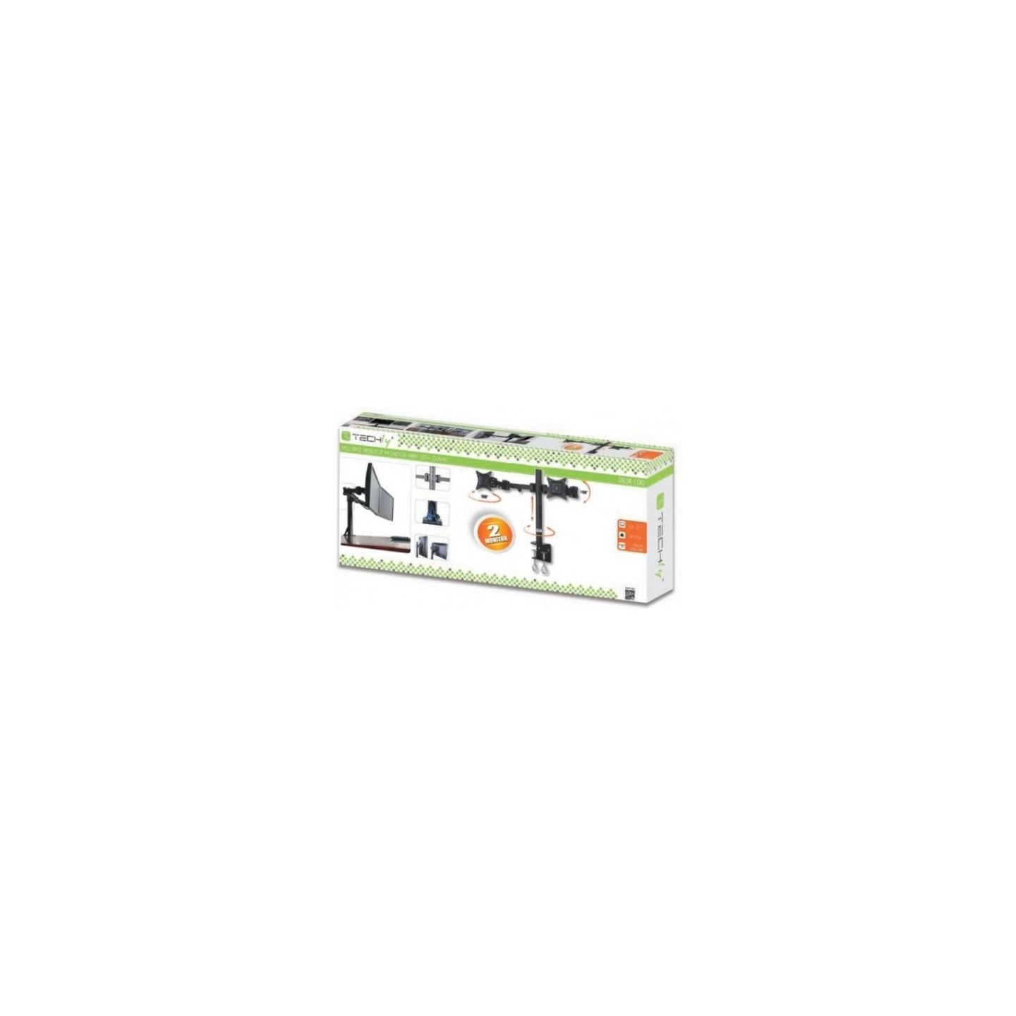 Techly 301740 Double twin desk arm