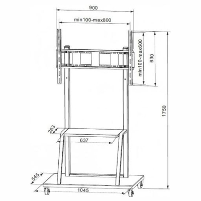 Techly 105575 Mobile stand for TV