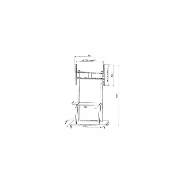 Techly 105575 Mobile stand for TV