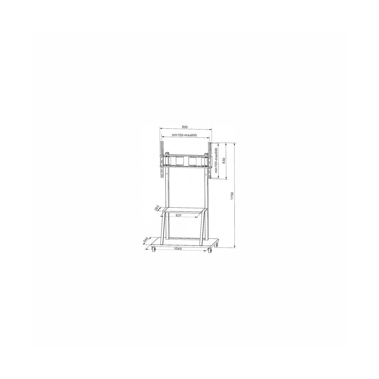 Techly 105575 Mobile stand for TV