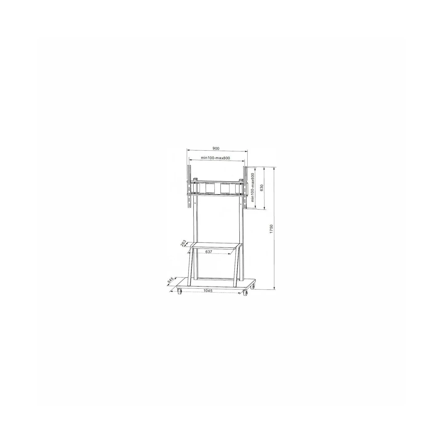 Techly 105575 Mobile stand for TV