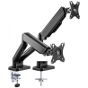 Techly Double Monitor Desk Stand 17-32in