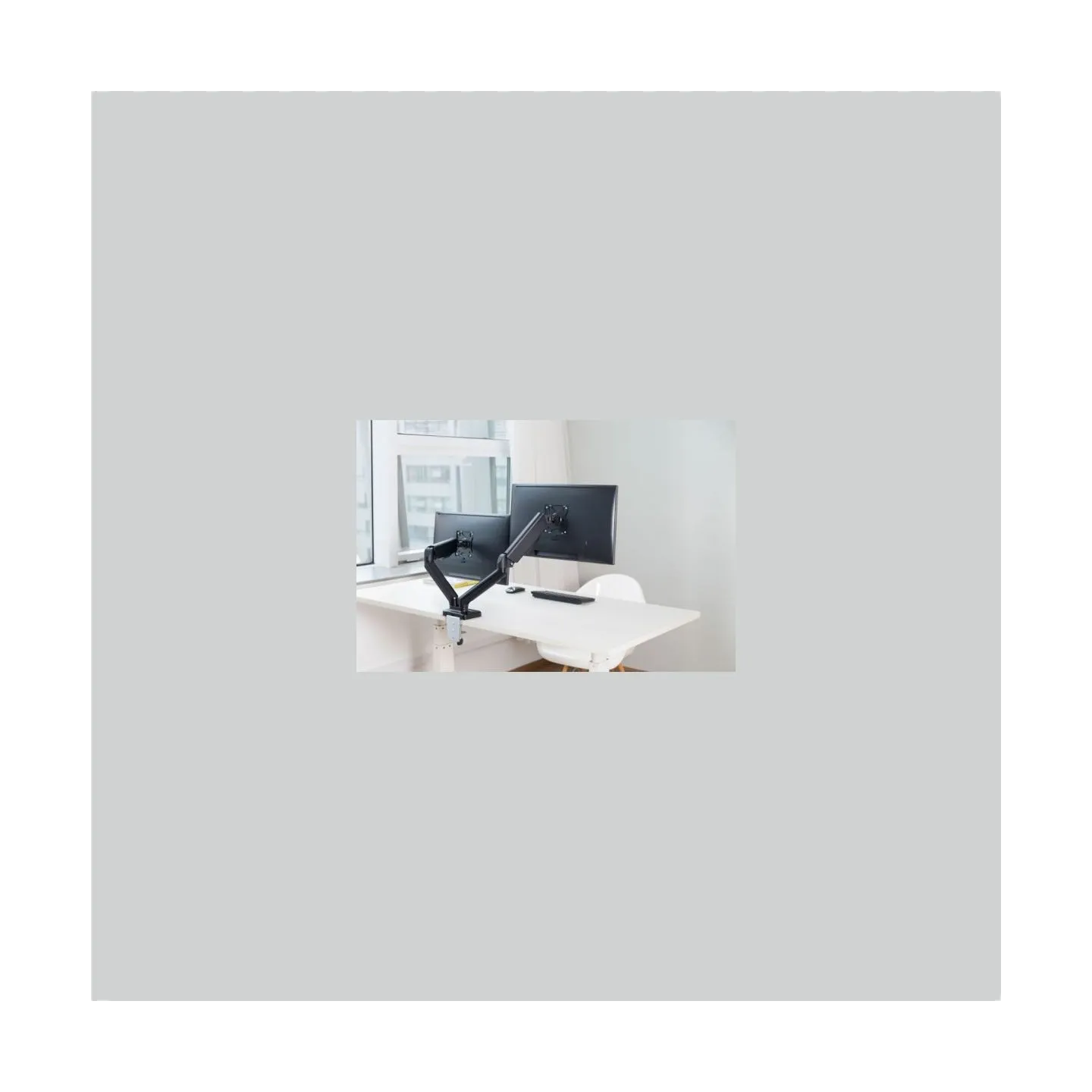 Techly Double Monitor Desk Stand 17-32in
