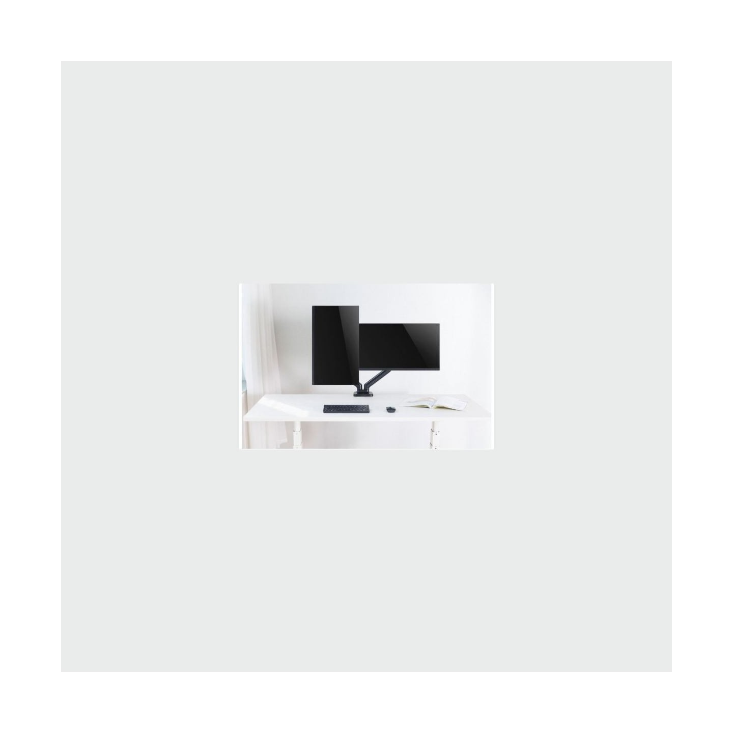 Techly Double Monitor Desk Stand 17-32in
