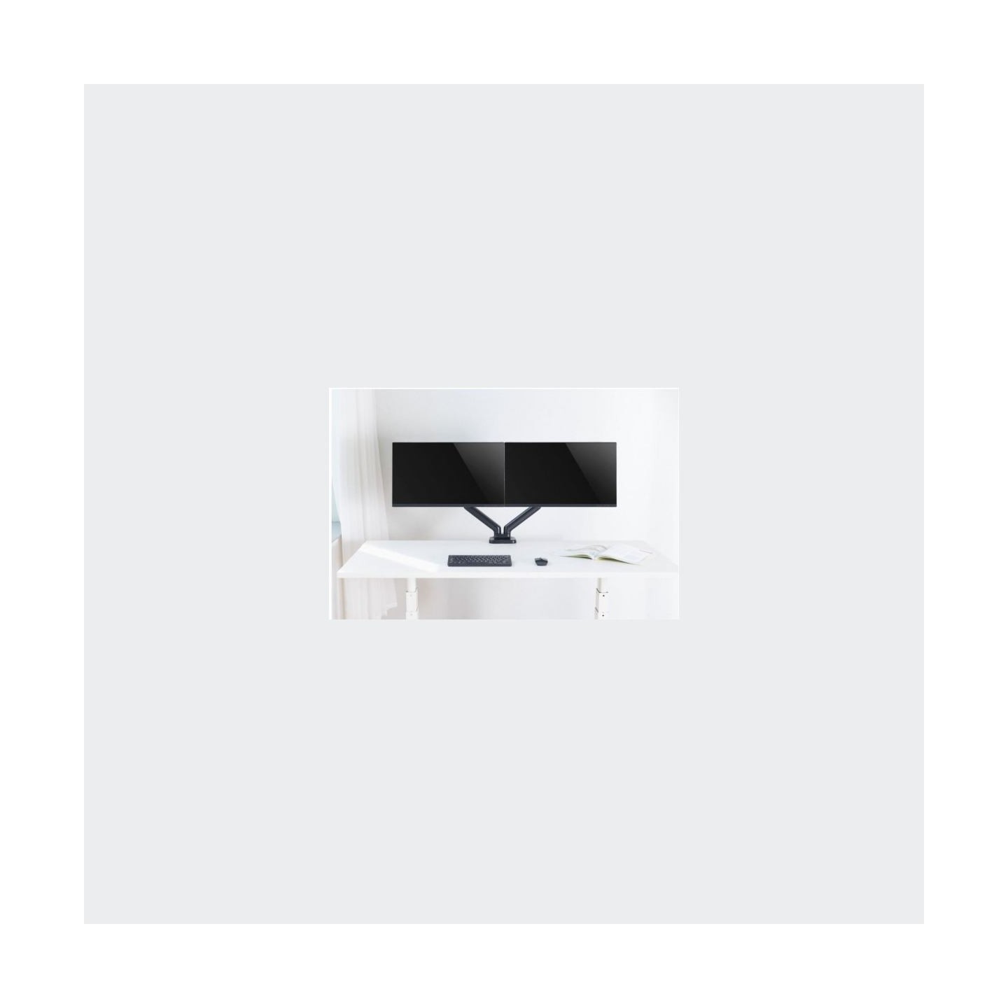 Techly Double Monitor Desk Stand 17-32in
