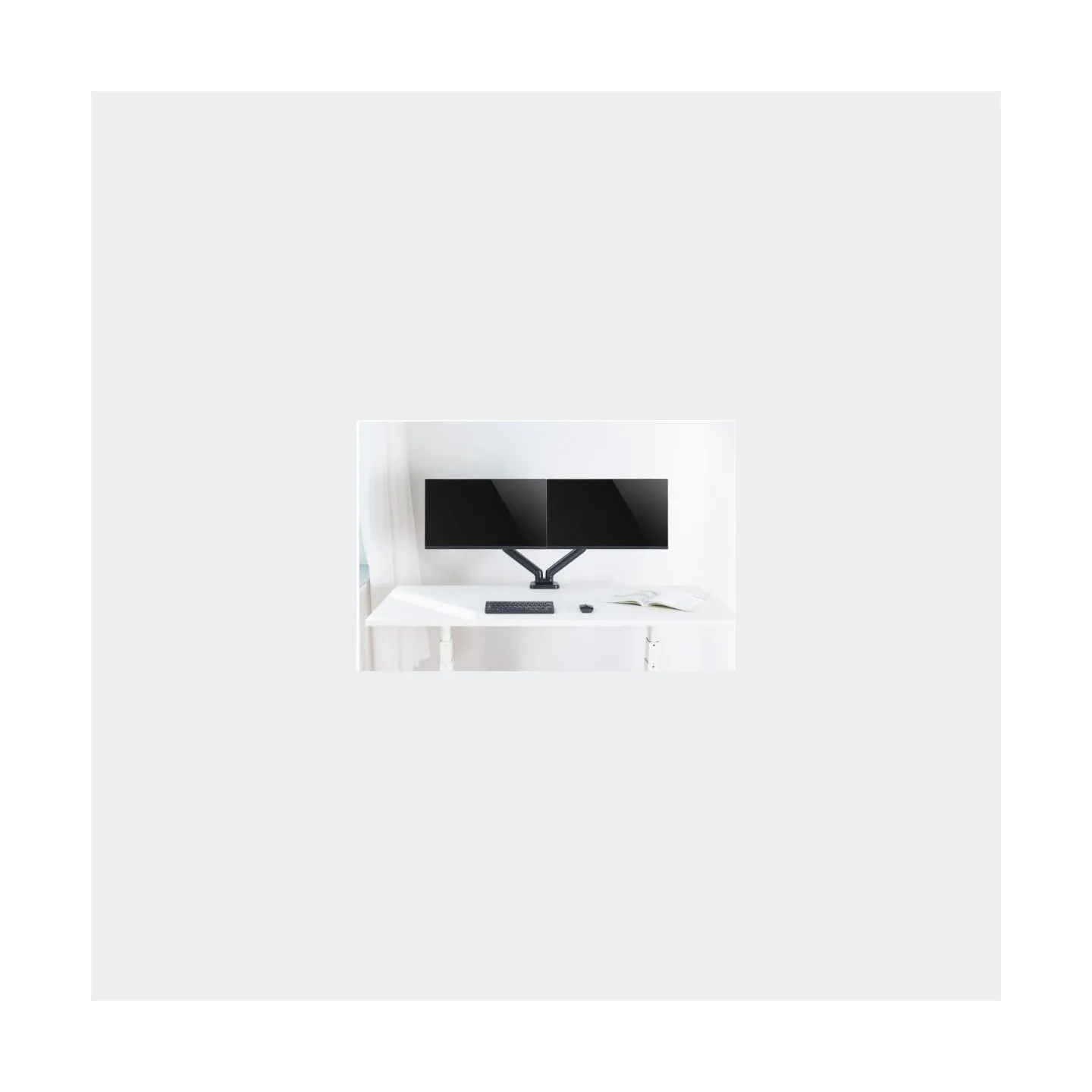 Techly Double Monitor Desk Stand 17-32in