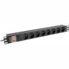 Lanberg PDU 19inch 1U 16A 8x FR 2m