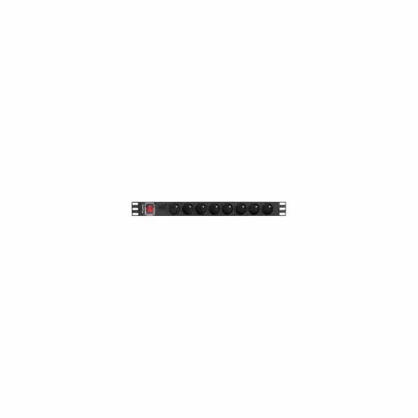 Lanberg PDU 19inch 1U 16A 8x FR 2m