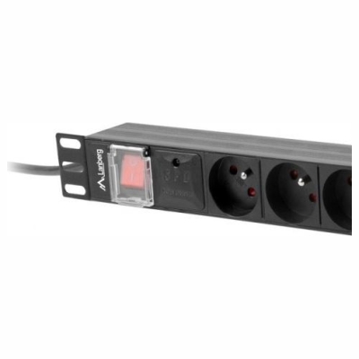 Lanberg PDU 19inch 1U 16A 8x FR 2m