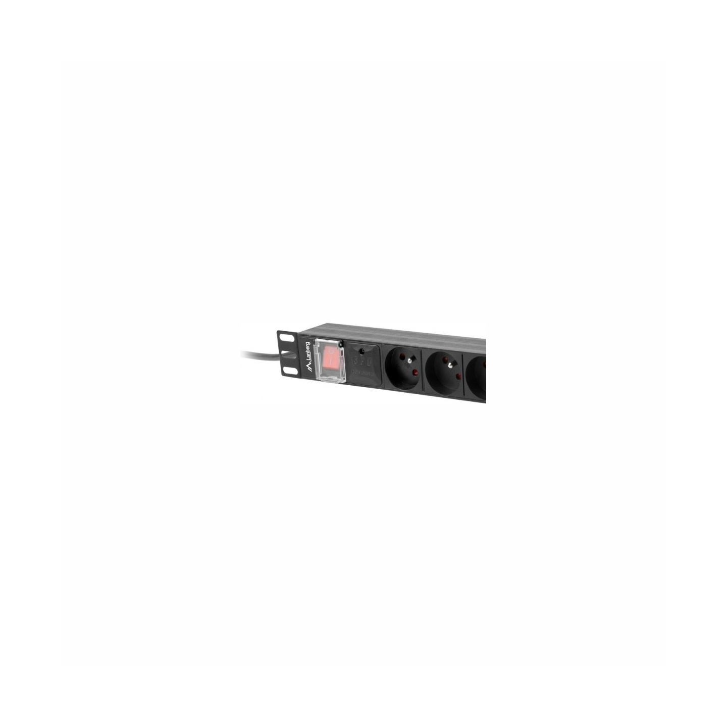 Lanberg PDU 19inch 1U 16A 8x FR 2m