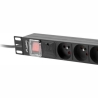 Lanberg PDU 19inch 1U 16A 8x FR 2m
