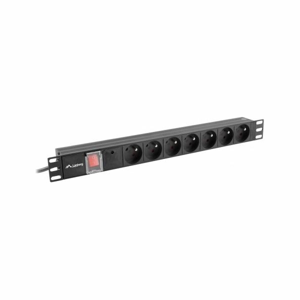 Lanberg PDU-07E-0200-IEC-BK PDU 1U 10A