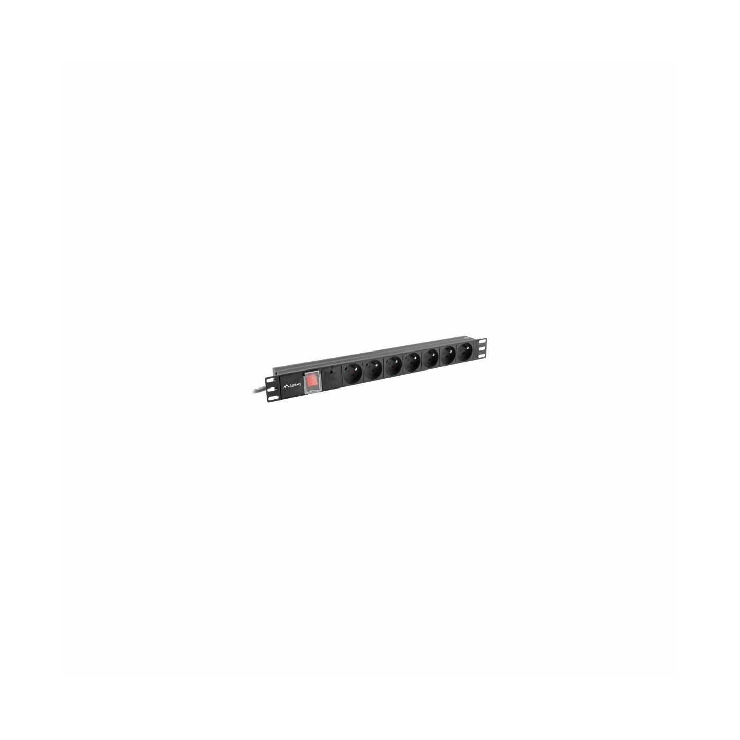 Lanberg PDU-07E-0200-IEC-BK PDU 1U 10A