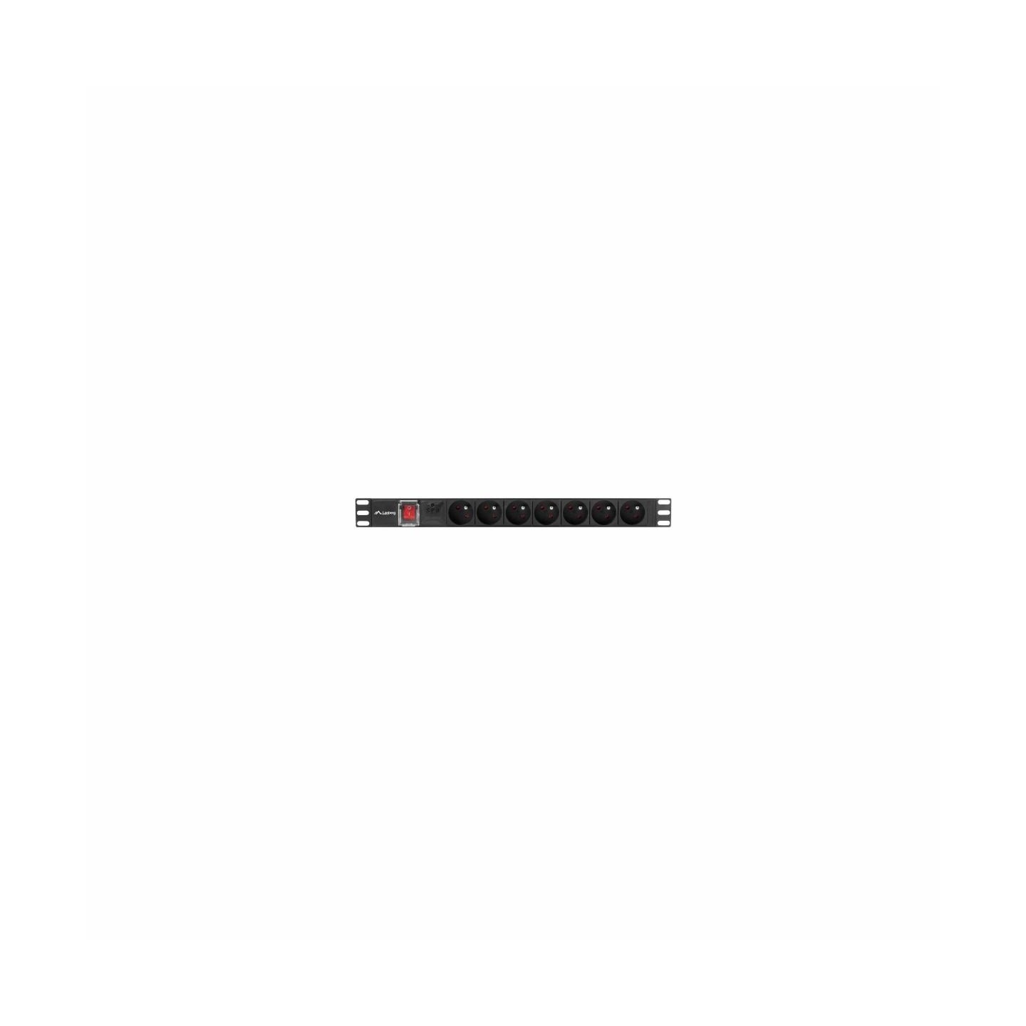 Lanberg PDU-07E-0200-IEC-BK PDU 1U 10A