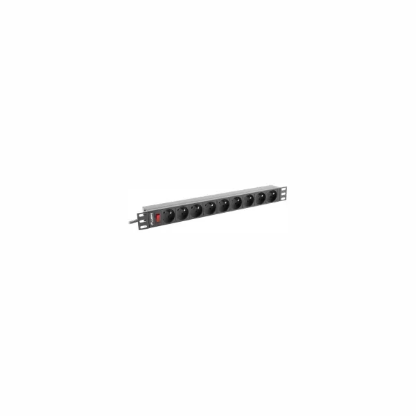 Lanberg PDU-09E-0300-BK PDU 1U 1