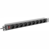 Lanberg PDU-09E-0300-BK PDU 1U 1