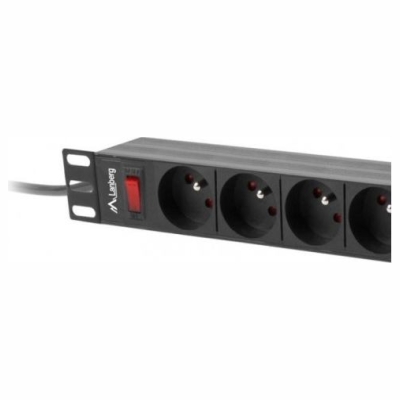 Lanberg PDU-09E-0300-BK PDU 1U 1