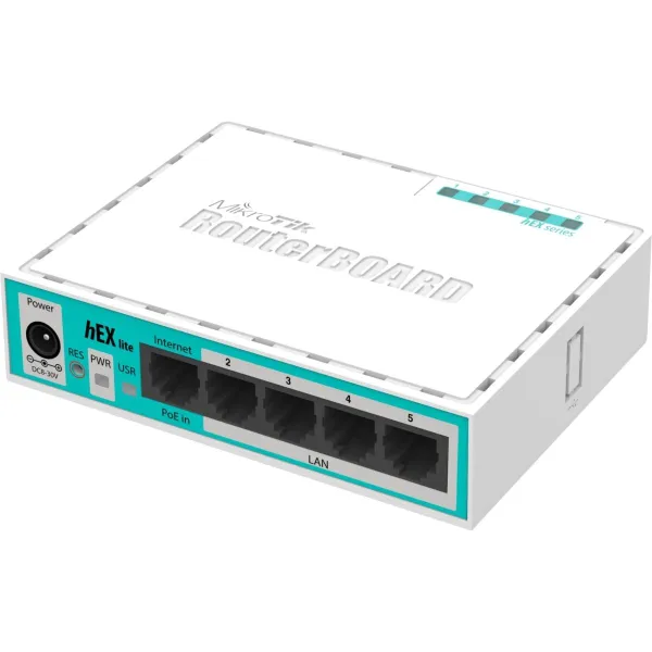 Mikrotik RB750r2 hEX lite Router 5x RJ45