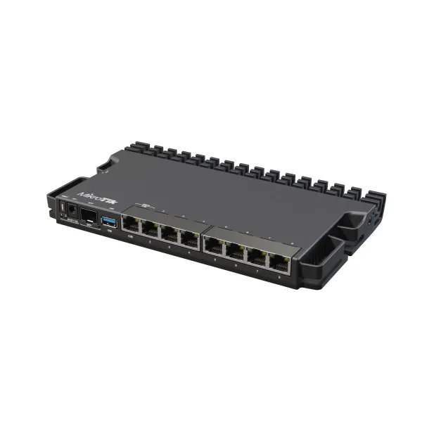 Mikrotik Wired Ethernet Router RB5009UG+S+IN, Quad core 1.4 GHz CPU, 1xSFP+, 7xGigabit LAN, 1x2.5G LAN, 1xUSB, Can be powered in