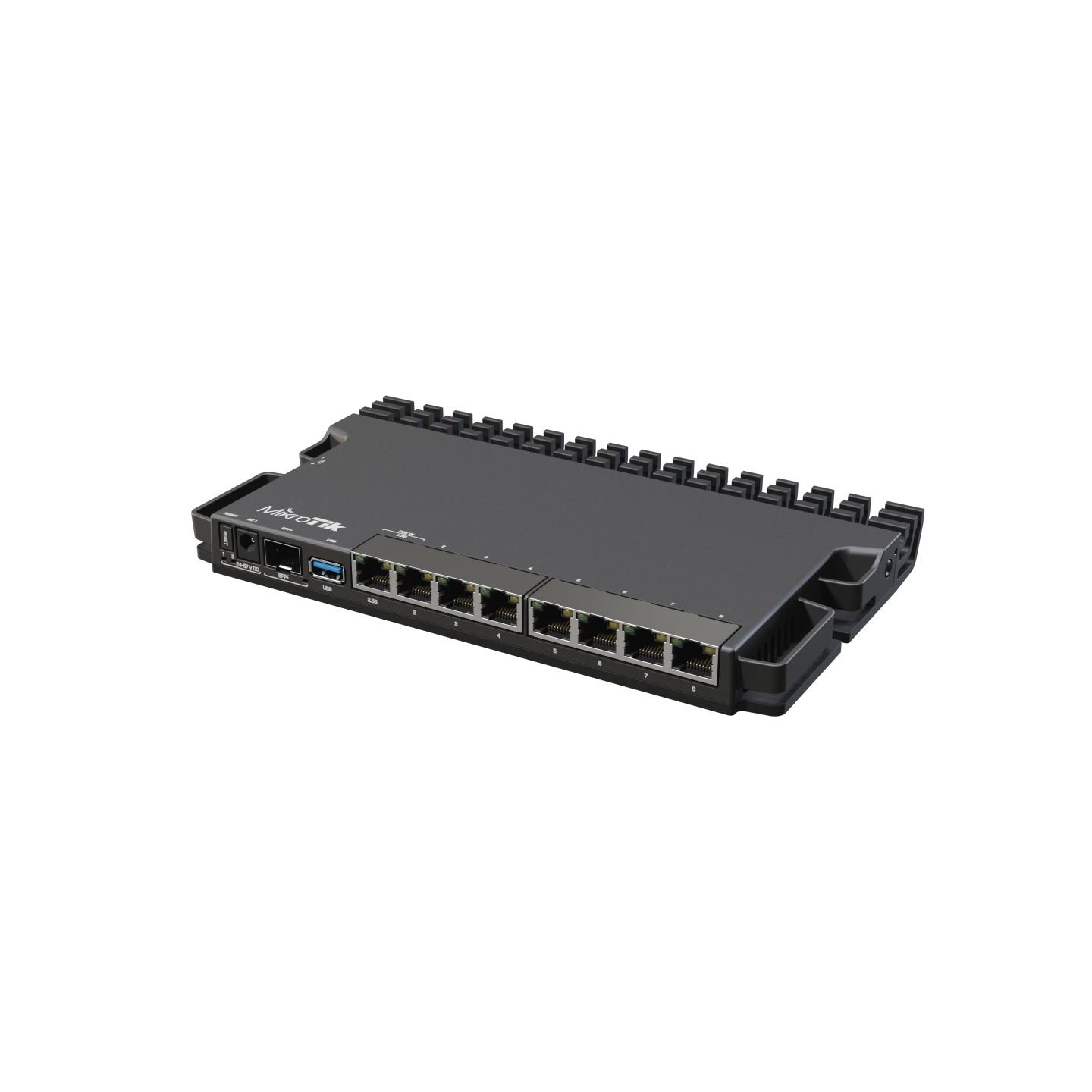 Mikrotik Wired Ethernet Router RB5009UG+S+IN, Quad core 1.4 GHz CPU, 1xSFP+, 7xGigabit LAN, 1x2.5G LAN, 1xUSB, Can be powered in