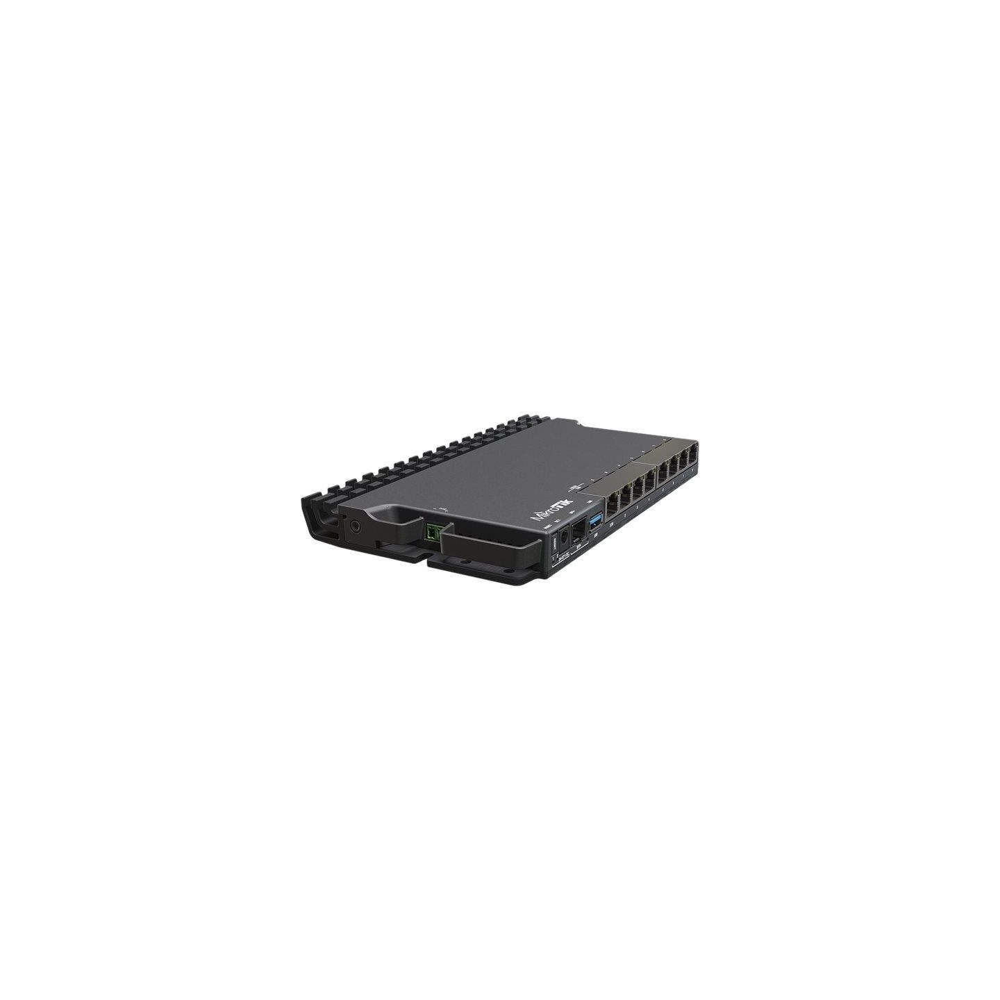 Mikrotik Wired Ethernet Router RB5009UG+S+IN, Quad core 1.4 GHz CPU, 1xSFP+, 7xGigabit LAN, 1x2.5G LAN, 1xUSB, Can be powered in