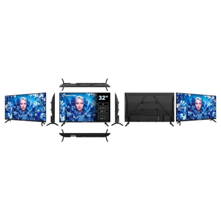 Manta MATV002LHN32 32" LED HD TV with S2 Tuner, DVBT2, HEVC/265, USB, ARC, HDMI, CI+, Slim Design, B