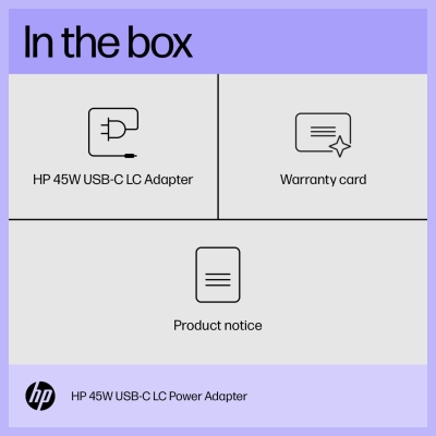 HP 45W USB-C LC Power Adapter (EN)