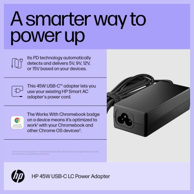 HP 45W USB-C LC Power Adapter (EN)
