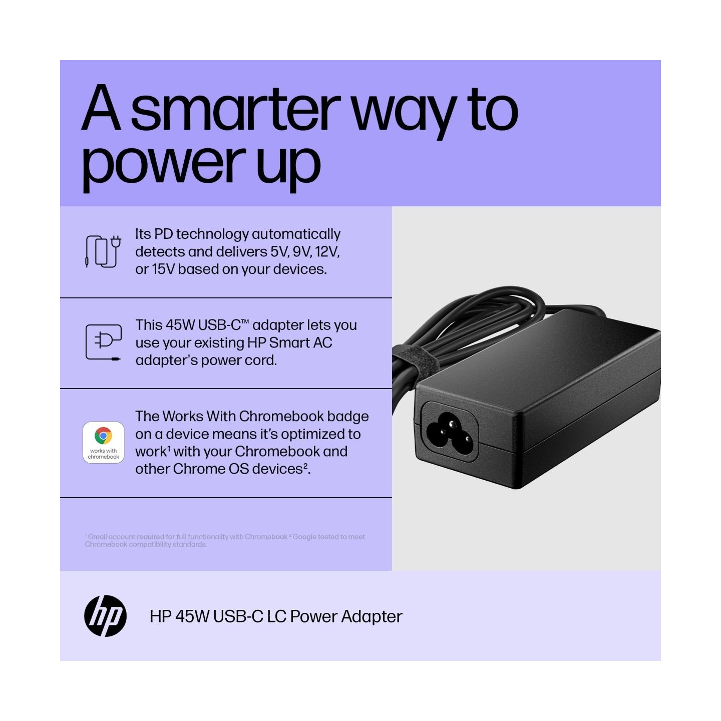 HP 45W USB-C LC Power Adapter (EN)