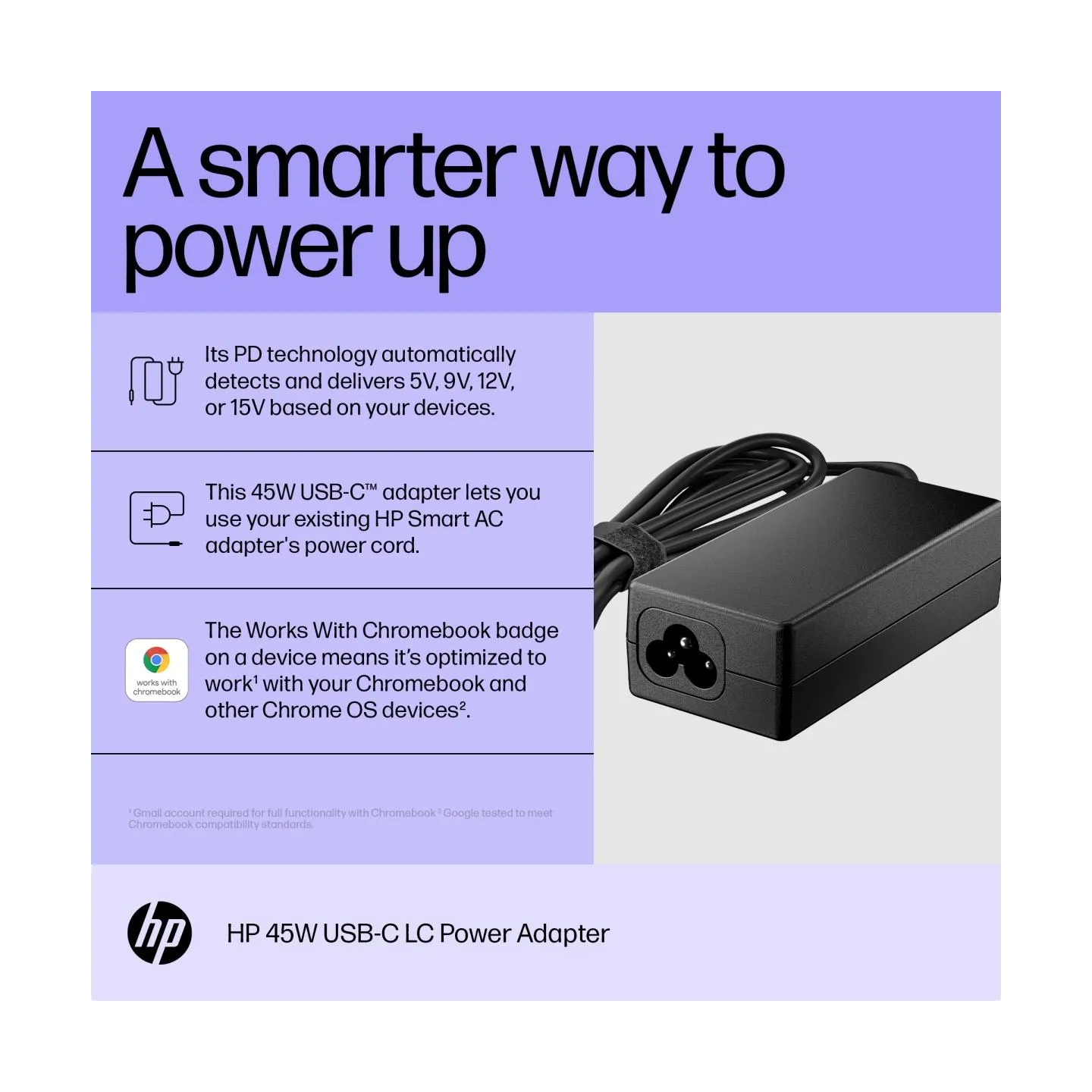 HP 45W USB-C LC Power Adapter (EN)