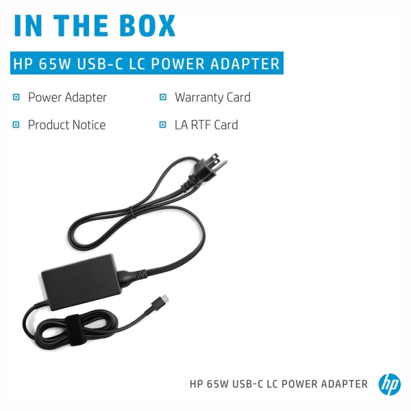 HP 65W USB-C HP Fast Charge Technology
