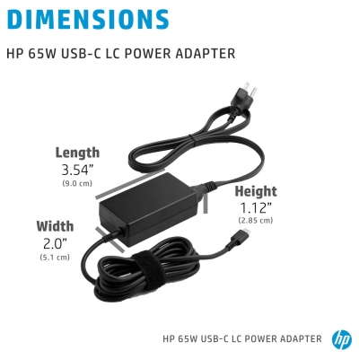 HP 65W USB-C HP Fast Charge Technology