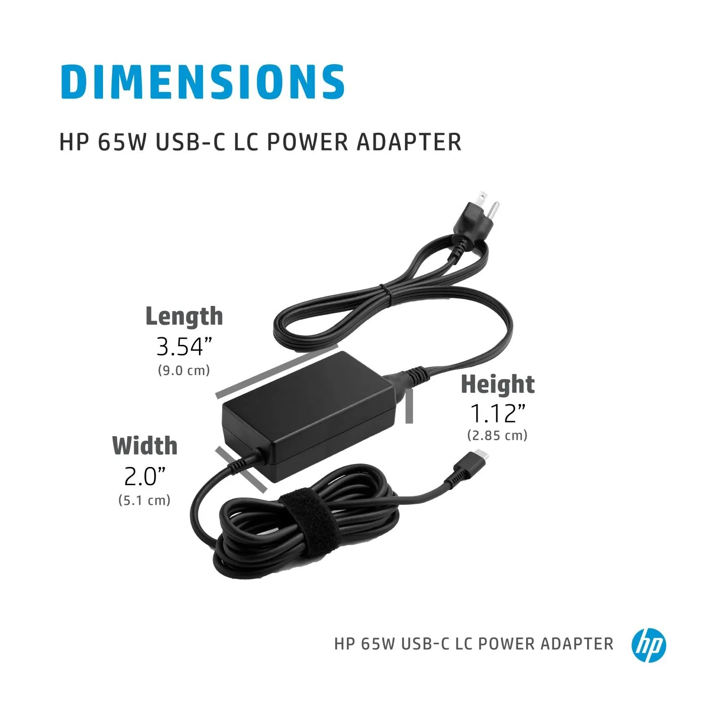 HP 65W USB-C LC Power Adapter