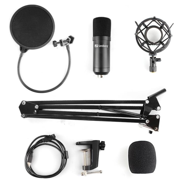 Sandberg Streamer USB Microphone Kit