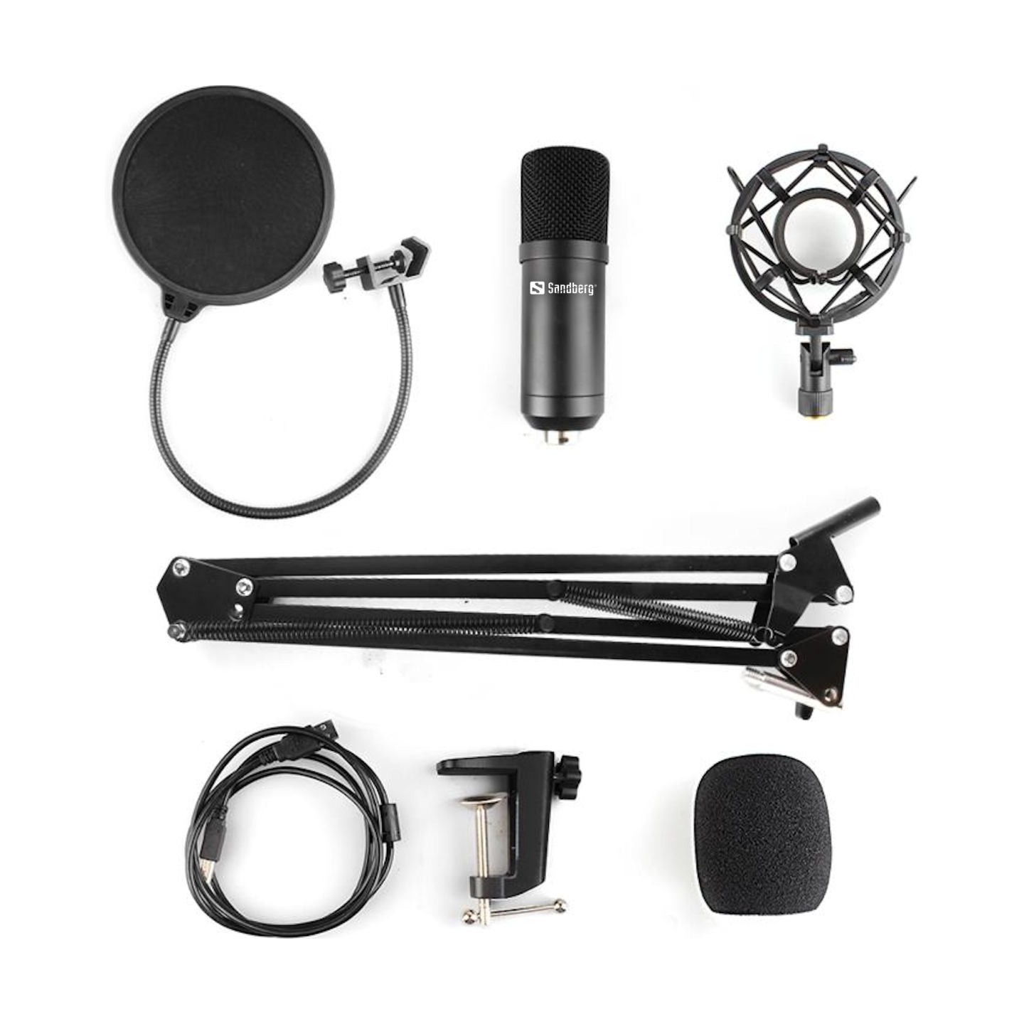 Sandberg 126-07 Streamer USB Microphone Kit