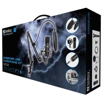 Sandberg Streamer USB Microphone Kit