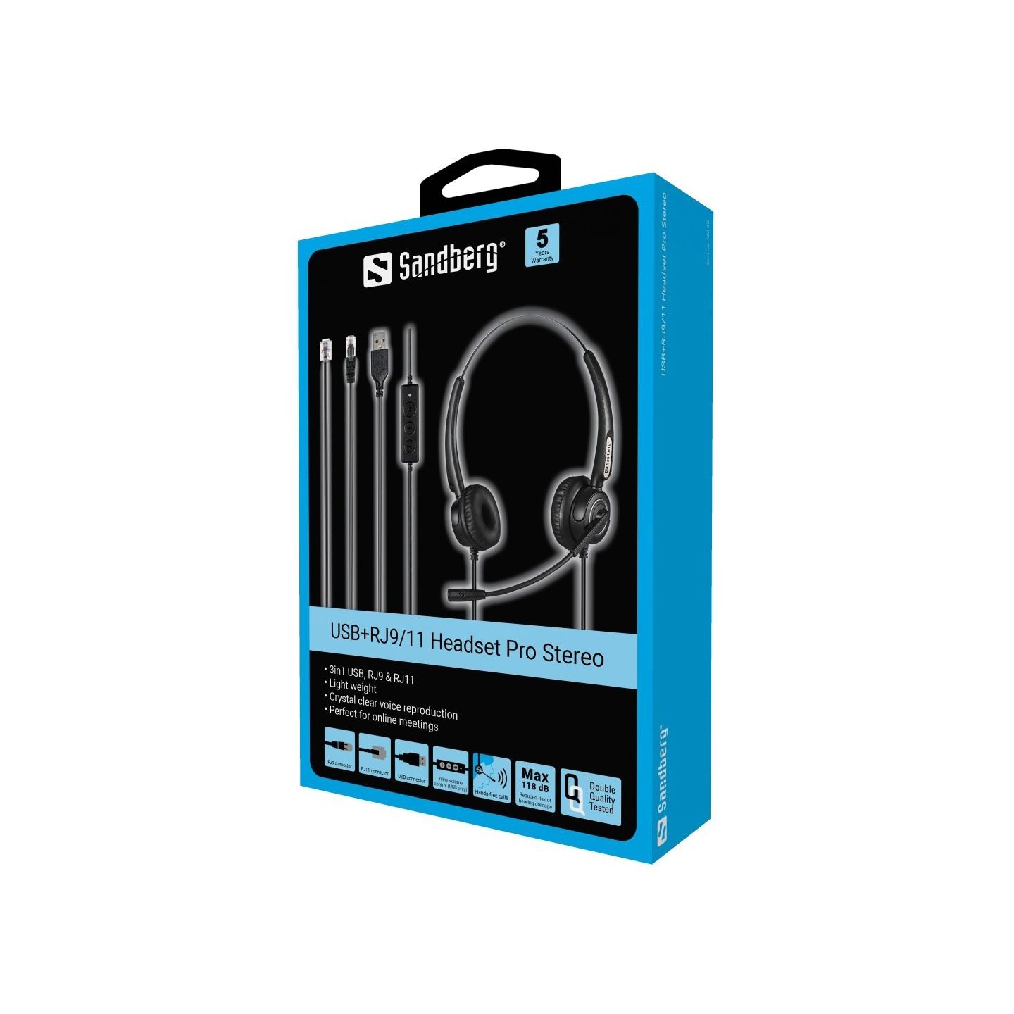 Sandberg USB+RJ9/11 Headset Pro Stereo